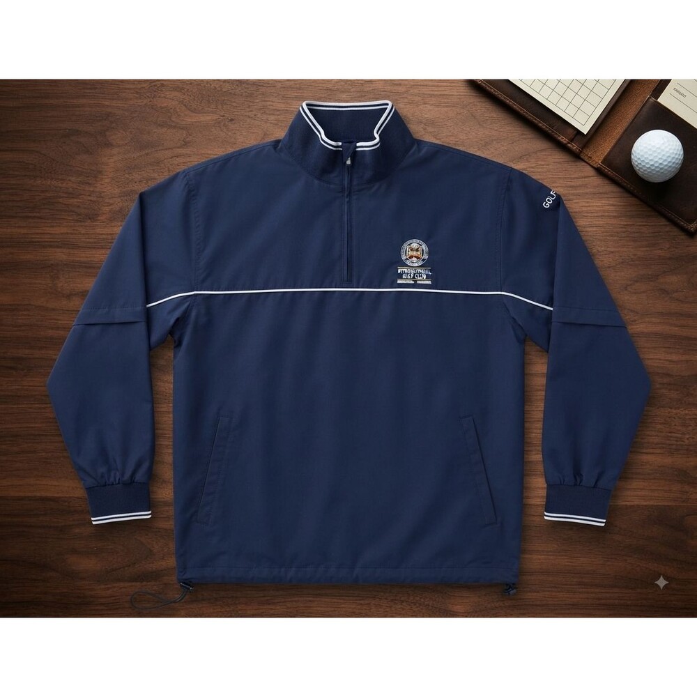 Vintage Antigua 2006 John Gibson Cup Men’s L Navy 1/4 Zip Windbreaker Jacket